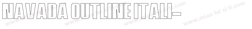Navada Outline Itali字体转换